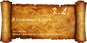 Kirnbauer Libor névjegykártya